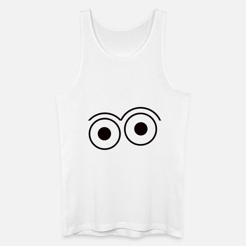 Offene Augen (2) - Männer Bio Tank Top - Weiß