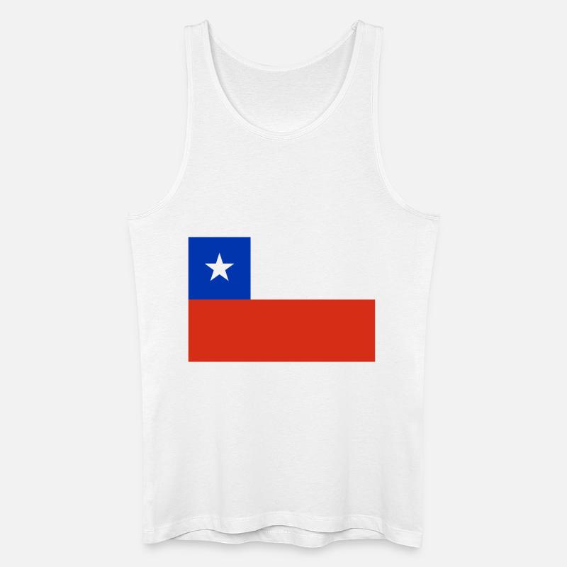 Chile - Männer Bio Tank Top - Weiß