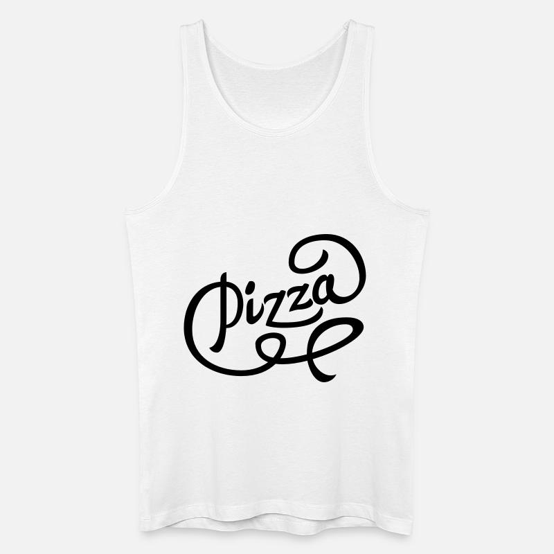 Pizza - Männer Bio Tank Top - Weiß