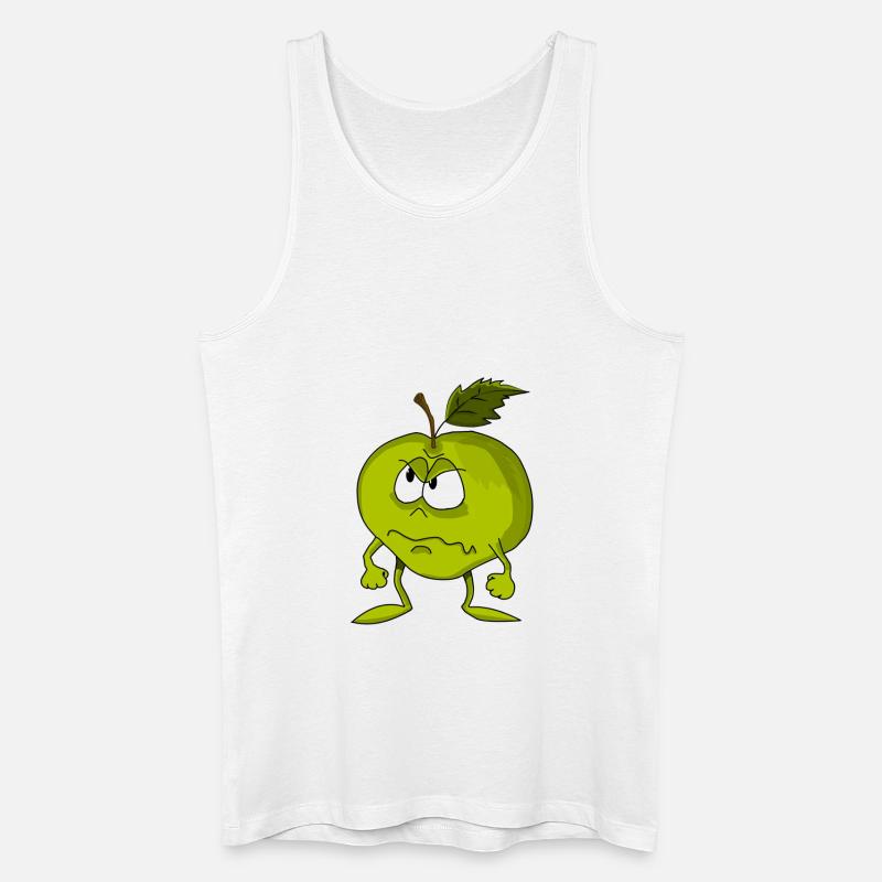 Apfel - Männer Bio Tank Top - Weiß