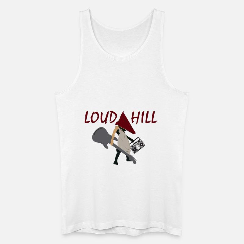Loud Hill Pyramidenkopf Monster Geschenkidee - Männer Bio Tank Top - Weiß