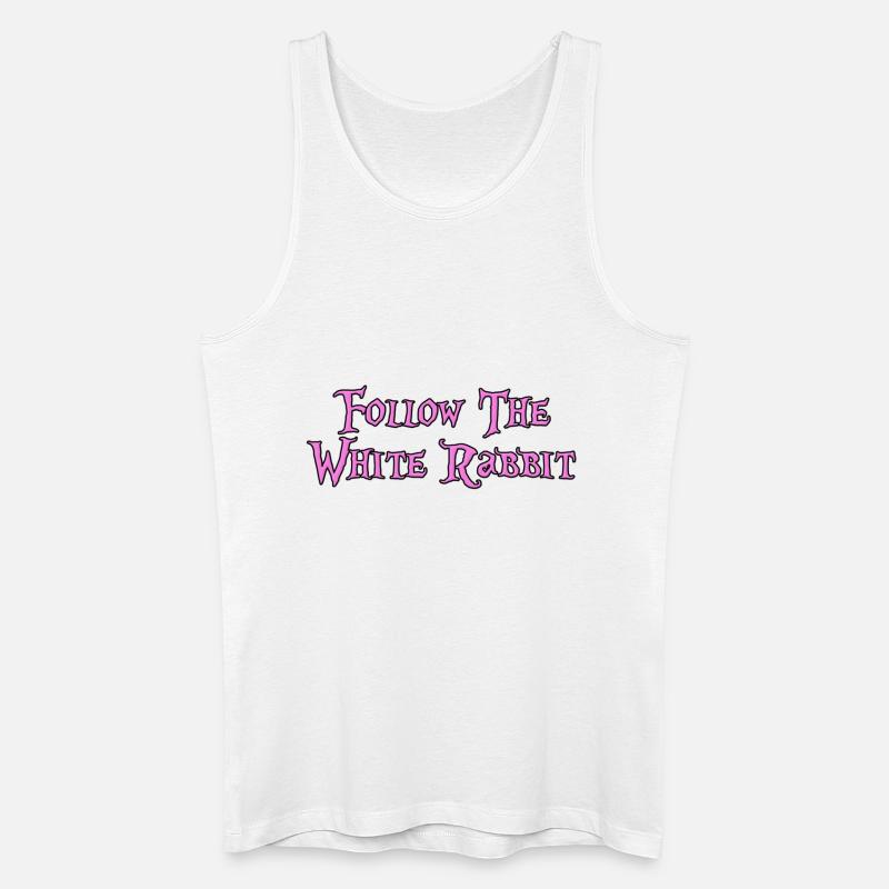 Follow The White Rabbit - Männer Bio Tank Top - Weiß