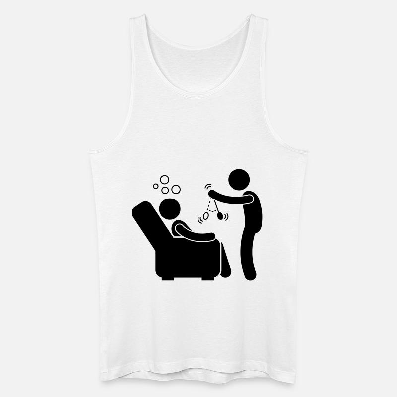 Hypnose - Hypnotisch - Männer Bio Tank Top - Weiß