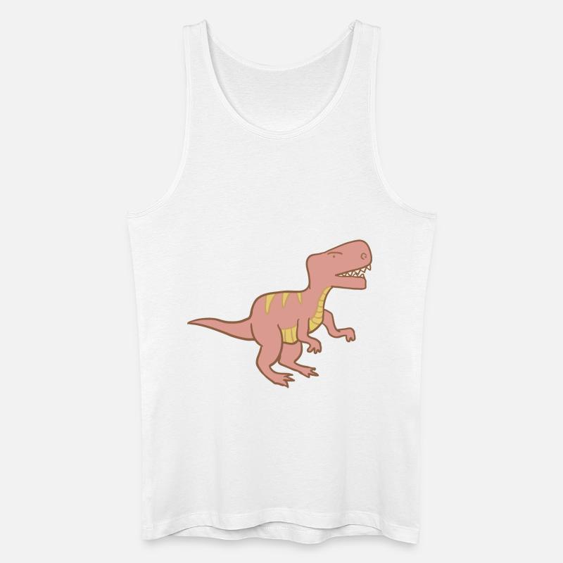 Dino #kidscontest - Männer Bio Tank Top - Weiß