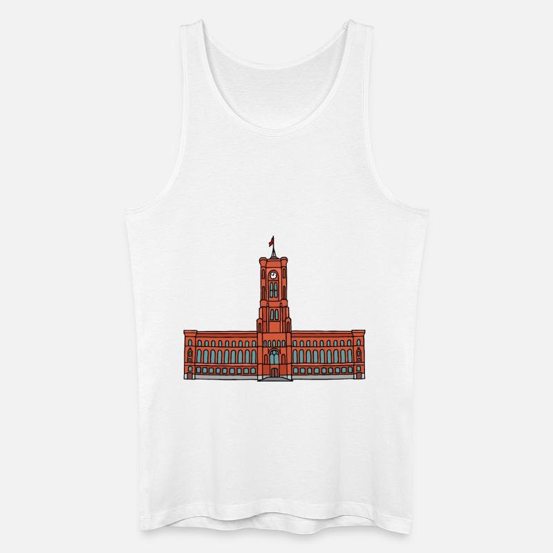 Rotes Rathaus BERLIN - Männer Bio Tank Top - Weiß
