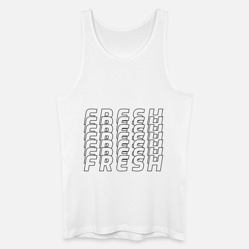 Fresh - Männer Bio Tank Top - Weiß