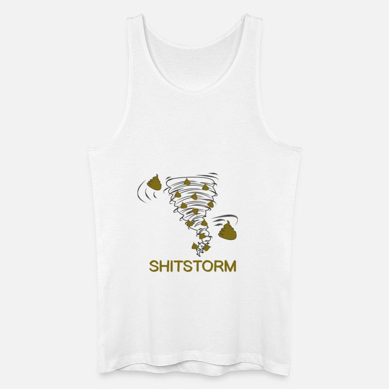 Shitstorm comic literally - Men’s Organic Tank Top - white