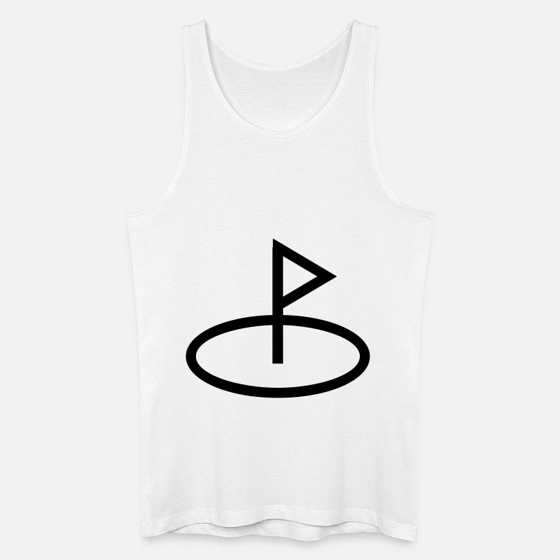 golf - Männer Bio Tank Top - Weiß