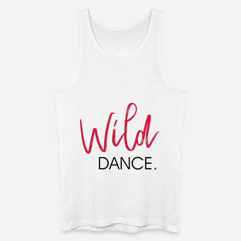 Wild DANCE - Dance Shirt - Männer Bio Tank Top - Weiß