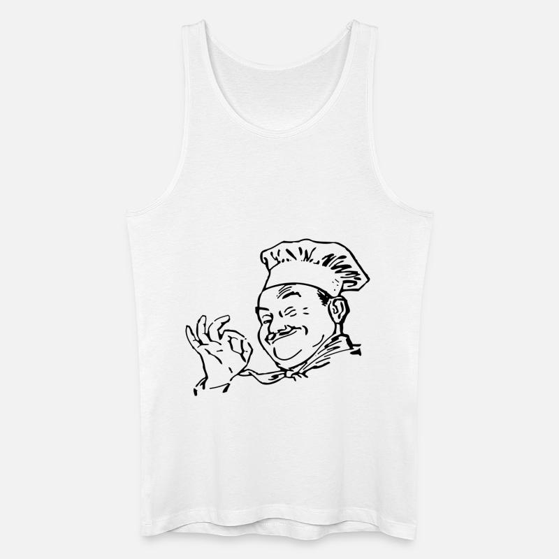 Koch Chefkoch Geschenkidee Geschenk - Männer Bio Tank Top - Weiß