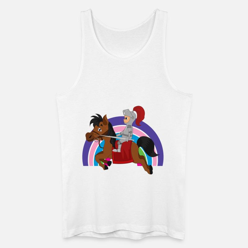 Ritter Knight - Männer Bio Tank Top - Weiß