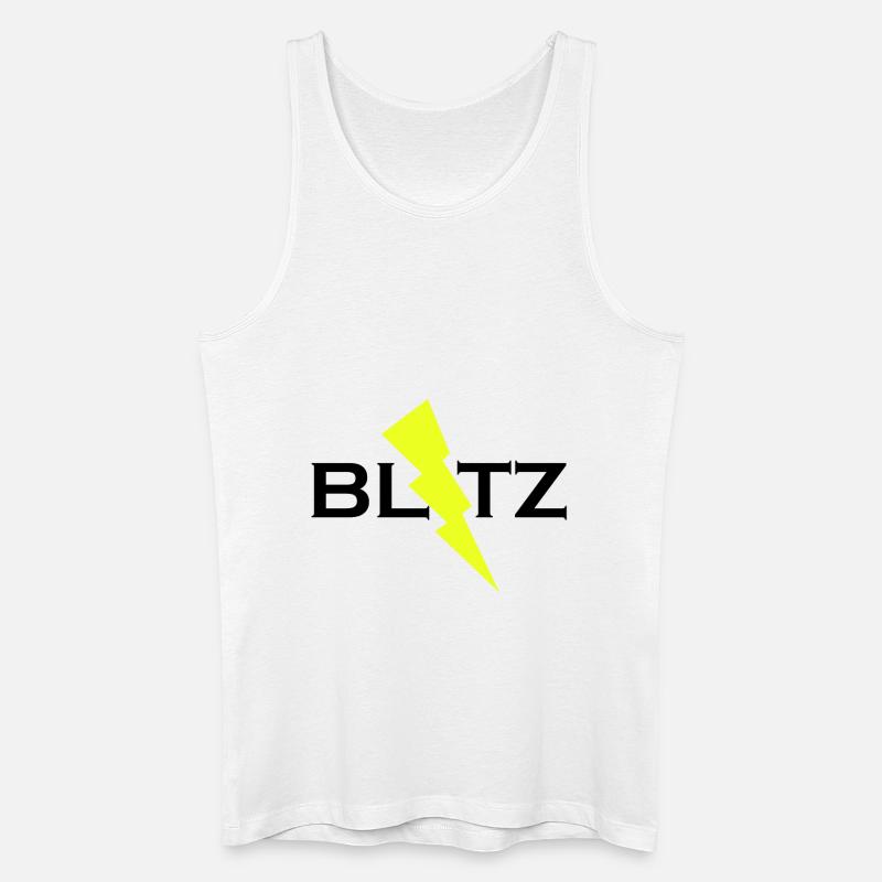 BLITZ - Männer Bio Tank Top - Weiß