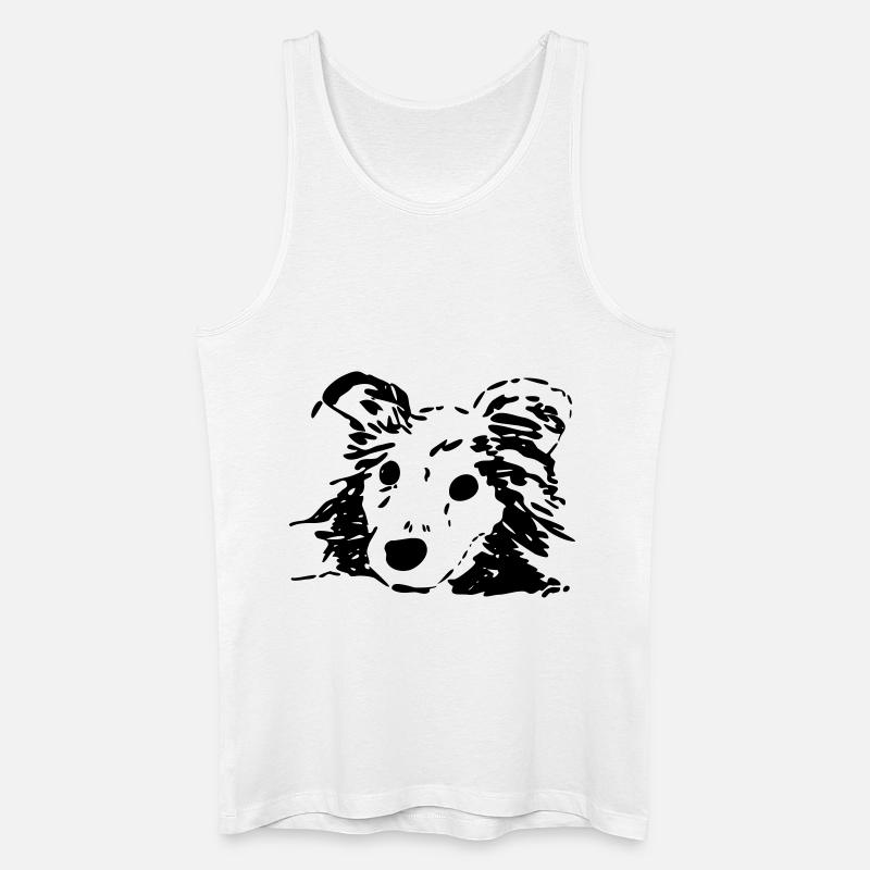 Hund, Liebhaber, Geschenk, Geschenkidee - Männer Bio Tank Top - Weiß