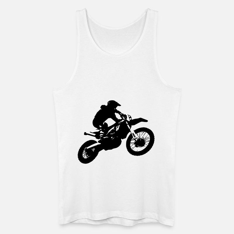 Fliegende Enduro - Männer Bio Tank Top - Weiß