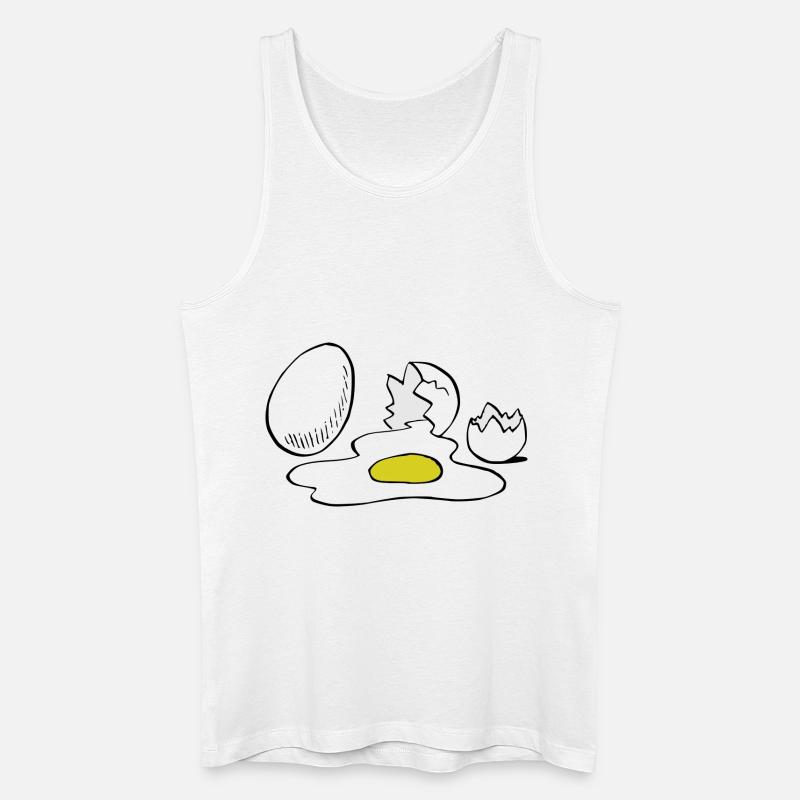 Eier,Ei,kaputt - Männer Bio Tank Top - Weiß