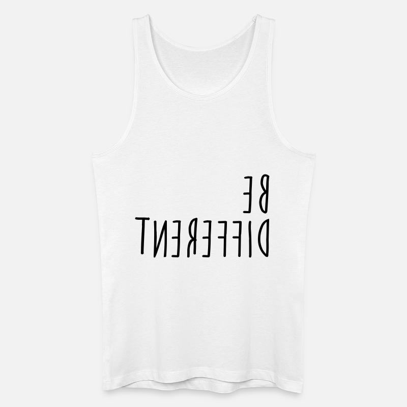 Be different - Männer Bio Tank Top - Weiß