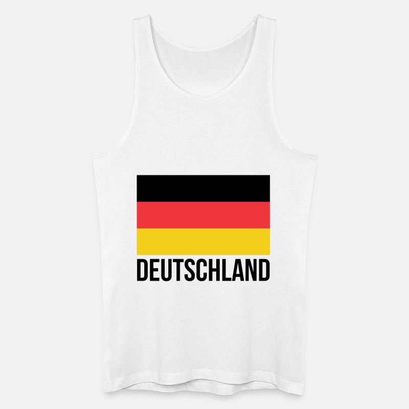 Deutschland - Männer Bio Tank Top - Weiß