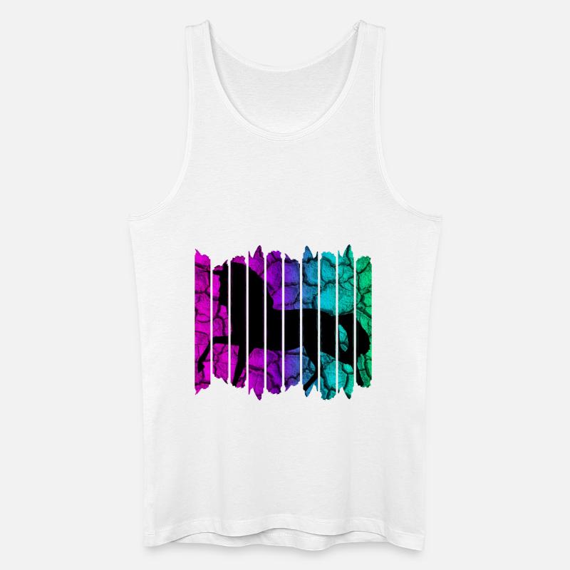 Pferd - Männer Bio Tank Top - Weiß