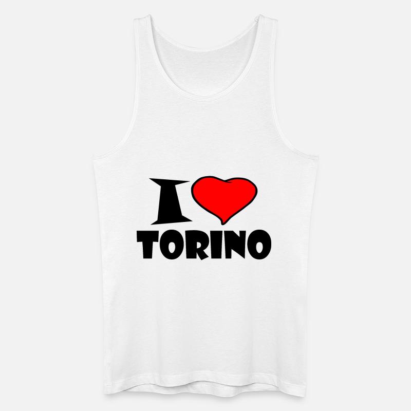 Torino - Männer Bio Tank Top - Weiß