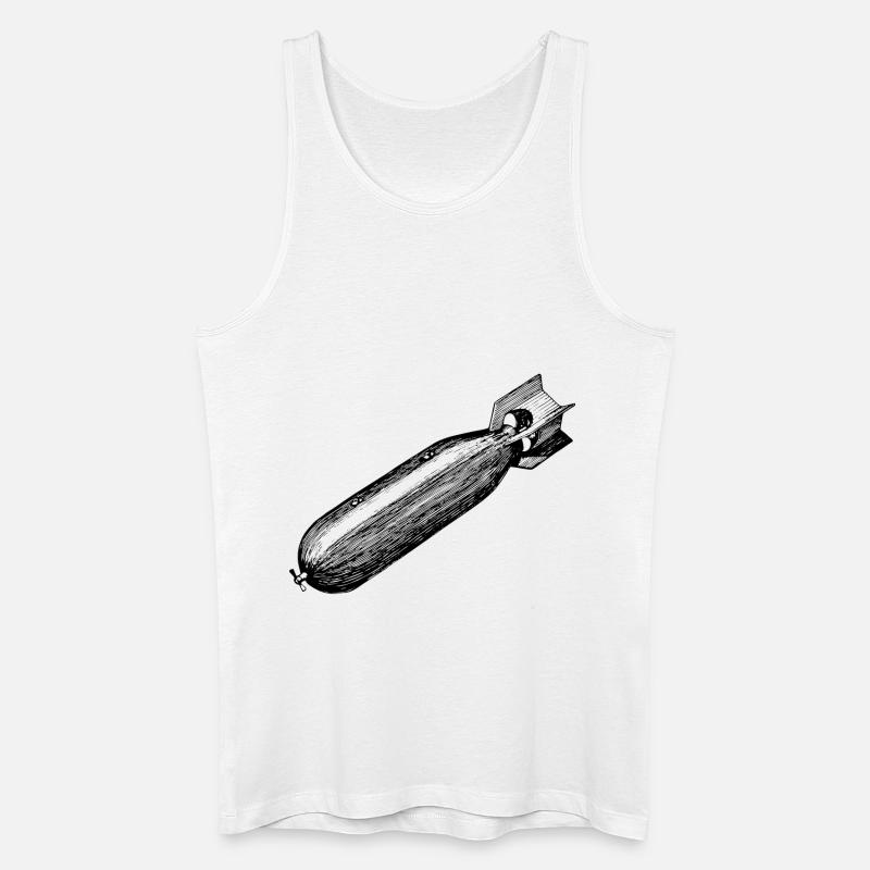 bomb - Männer Bio Tank Top - Weiß