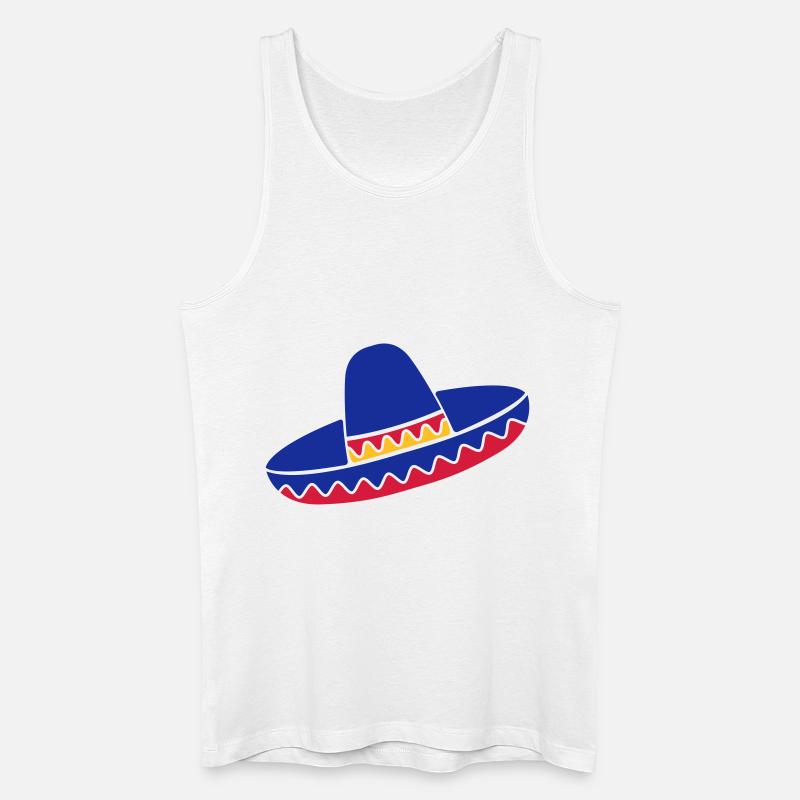 Sombrero - Männer Bio Tank Top - Weiß