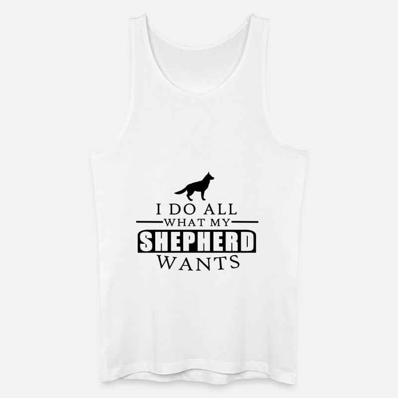 German Shepherd Shirt - Männer Bio Tank Top - Weiß