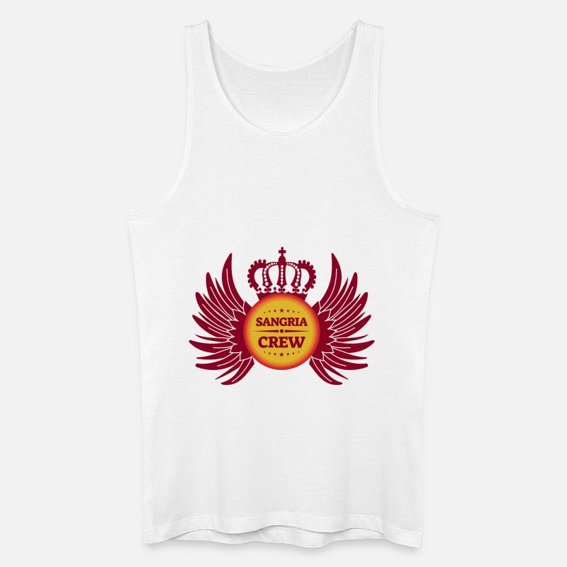 Sangria Crew - Männer Bio Tank Top - Weiß