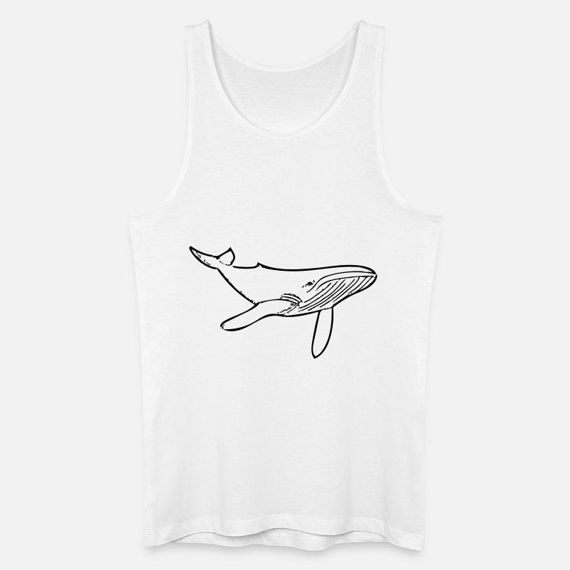 Wal - Männer Bio Tank Top - Weiß
