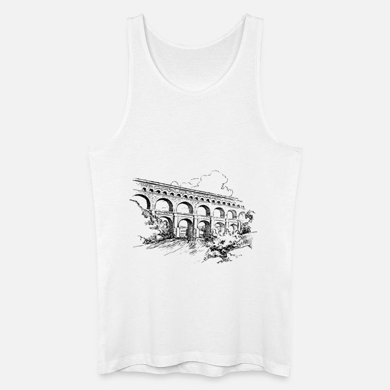 bridge bruecke architecture architektur bauen2 - Männer Bio Tank Top - Weiß