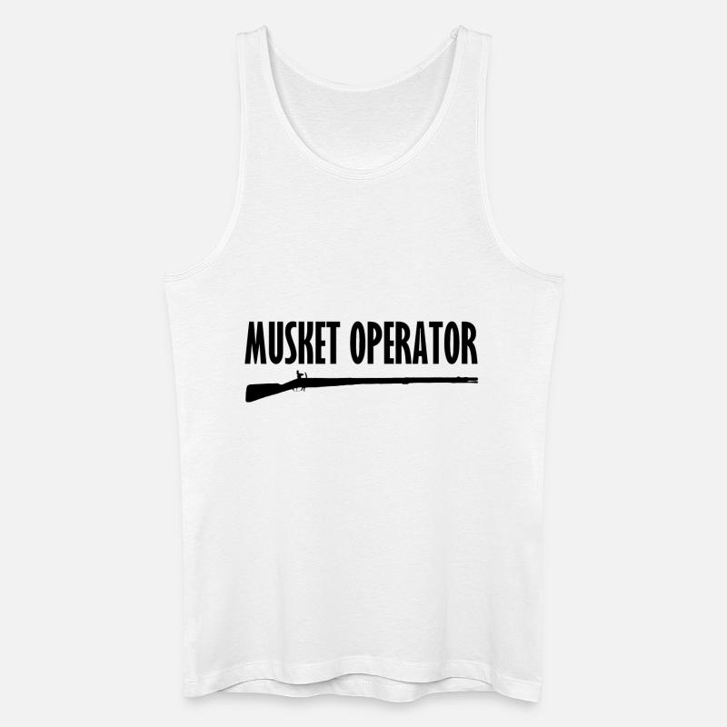 Musket Operator - Männer Bio Tank Top - Weiß