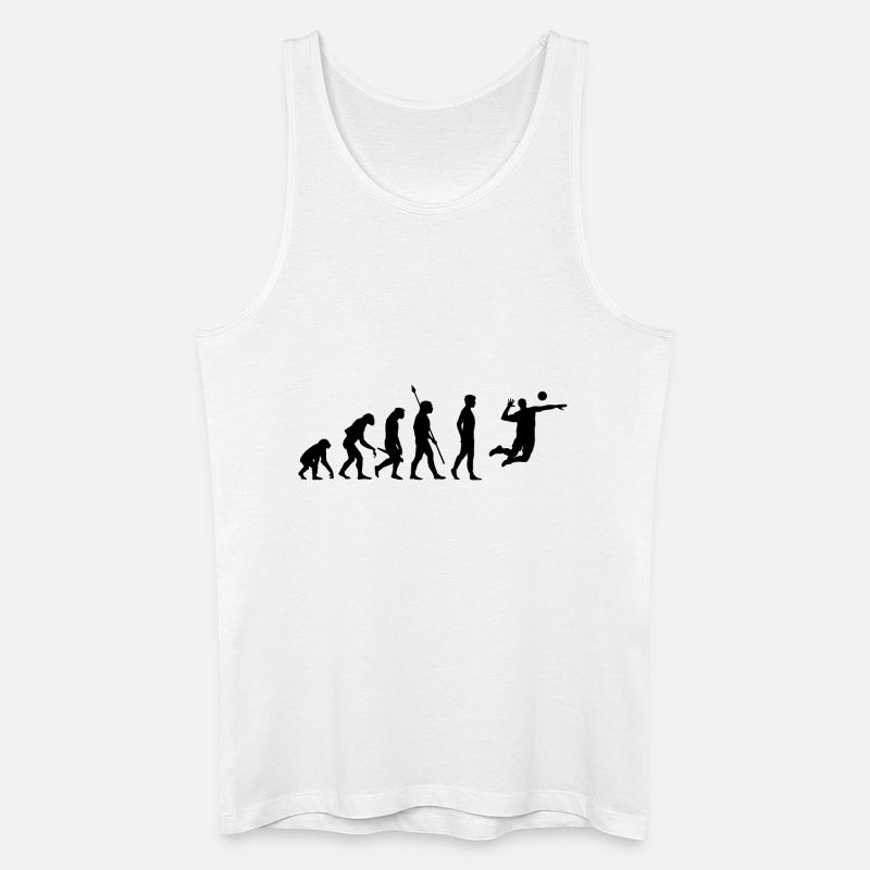 Volleyball Beachvolleyball Evolution - Männer Bio Tank Top - Weiß