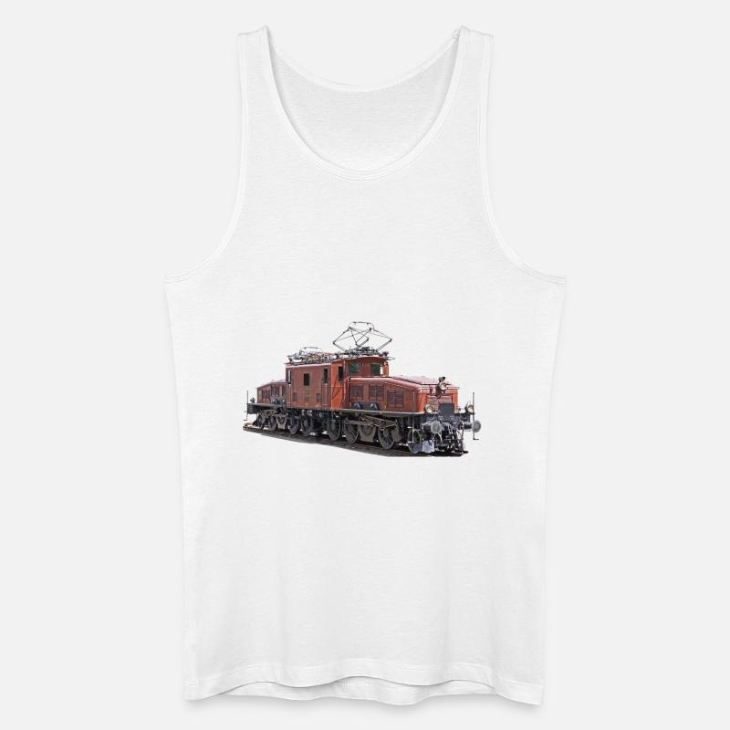 SBB Krokodil CE6/8 - Männer Bio Tank Top - Weiß