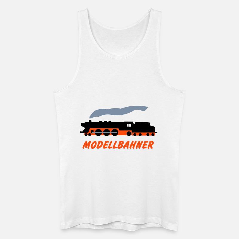 Modellbahner - Männer Bio Tank Top - Weiß