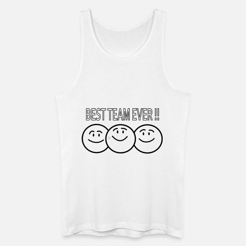 best team ever !! - Männer Bio Tank Top - Weiß