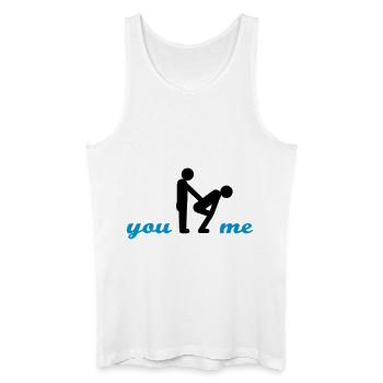 two guys - Männer Bio Tank Top - Weiß - Vorne