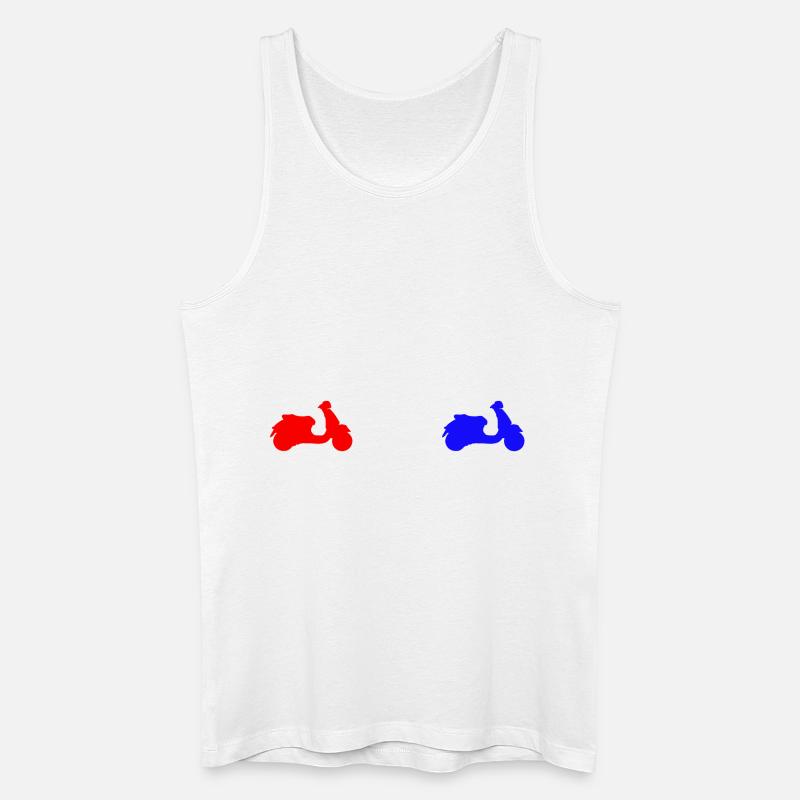 Roller - Männer Bio Tank Top - Weiß