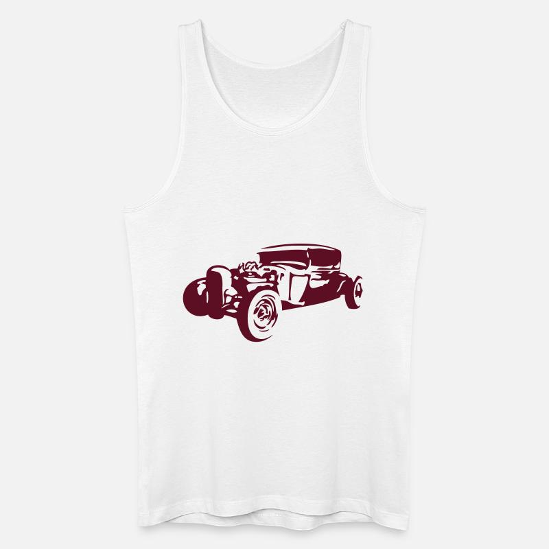 alt Oldtimer als Automobil - Männer Bio Tank Top - Weiß