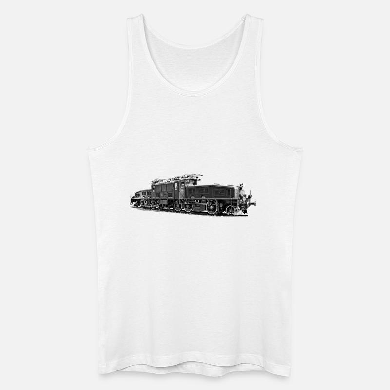 Lokomotive Krokodil Be 6/8 - Männer Bio Tank Top - Weiß