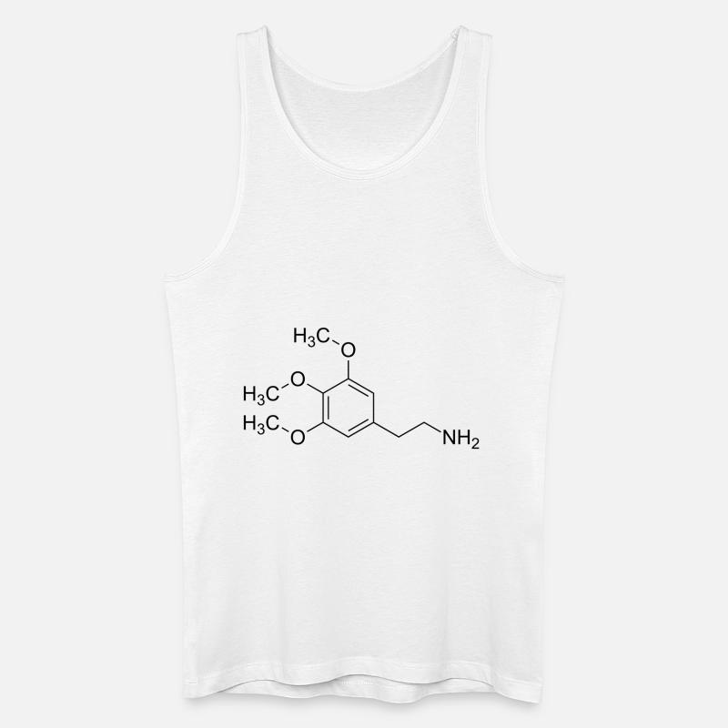 Mescalin Meskalin Strukturformel - Männer Bio Tank Top - Weiß