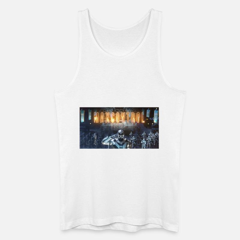 Maxcontrol 1 - Männer Bio Tank Top - Weiß