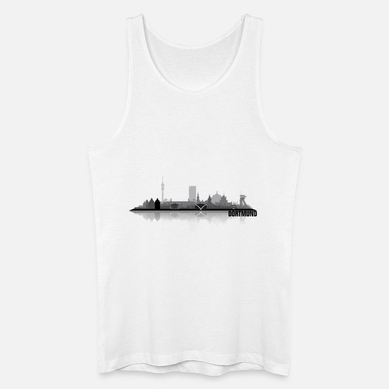 Dortmund 01 - Männer Bio Tank Top - Weiß