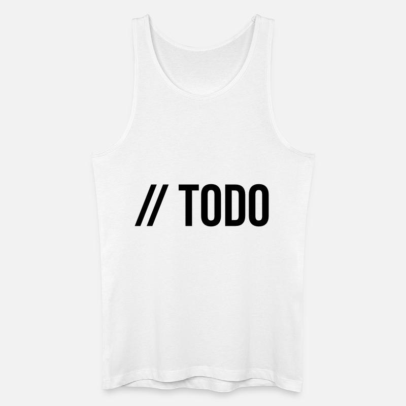 // TODO - Männer Bio Tank Top - Weiß