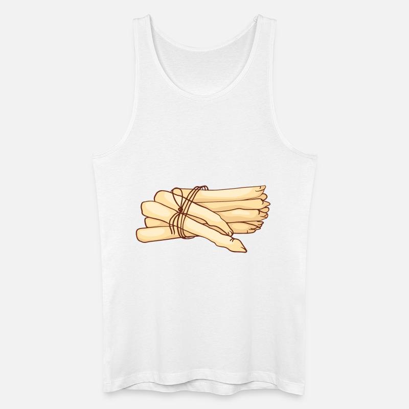 Gemüsespargel Gemeiner Spargel - Männer Bio Tank Top - Weiß