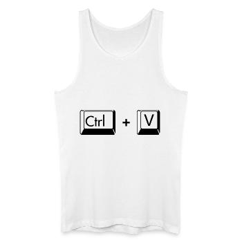 Copy Paste lustiges Geschenk für Zwillinge - Männer Bio Tank Top - Weiß - Vorne