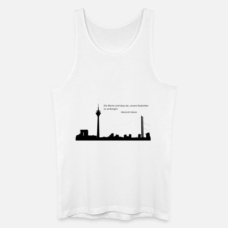 Düsseldorf - Männer Bio Tank Top - Weiß