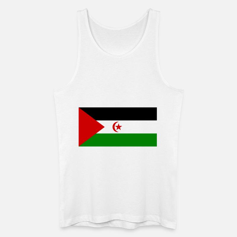 Westsahara-Flagge - Männer Bio Tank Top - Weiß