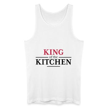 King of the Kitchen - Men’s Organic Tank Top - white - Front