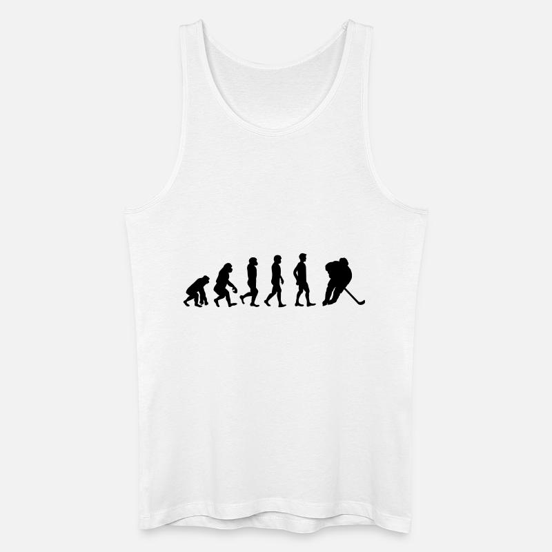 Evolution Eishockey - Männer Bio Tank Top - Weiß