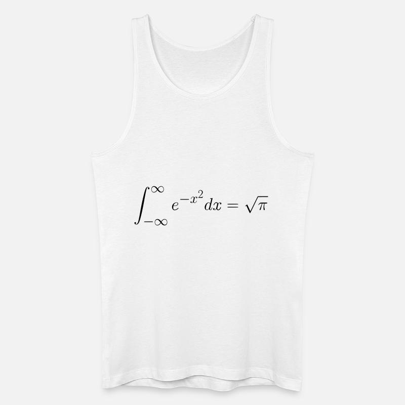 Gaußsches Integral Geschenk Idee - Männer Bio Tank Top - Weiß