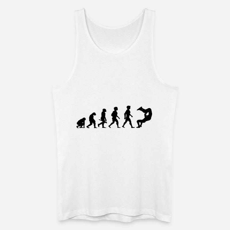 Evolution Catcher Ringer Wrestler Wrestling - Männer Bio Tank Top - Weiß